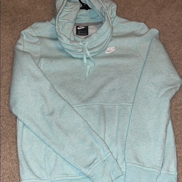 Mint green cowl neck Nike sweatshirt - Picture 4 of 5